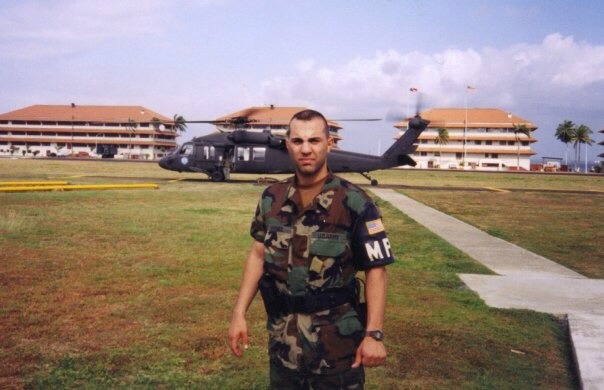 Bill Hynes as a U.S. Army Military Police officer at Fort Sherman, Panama
