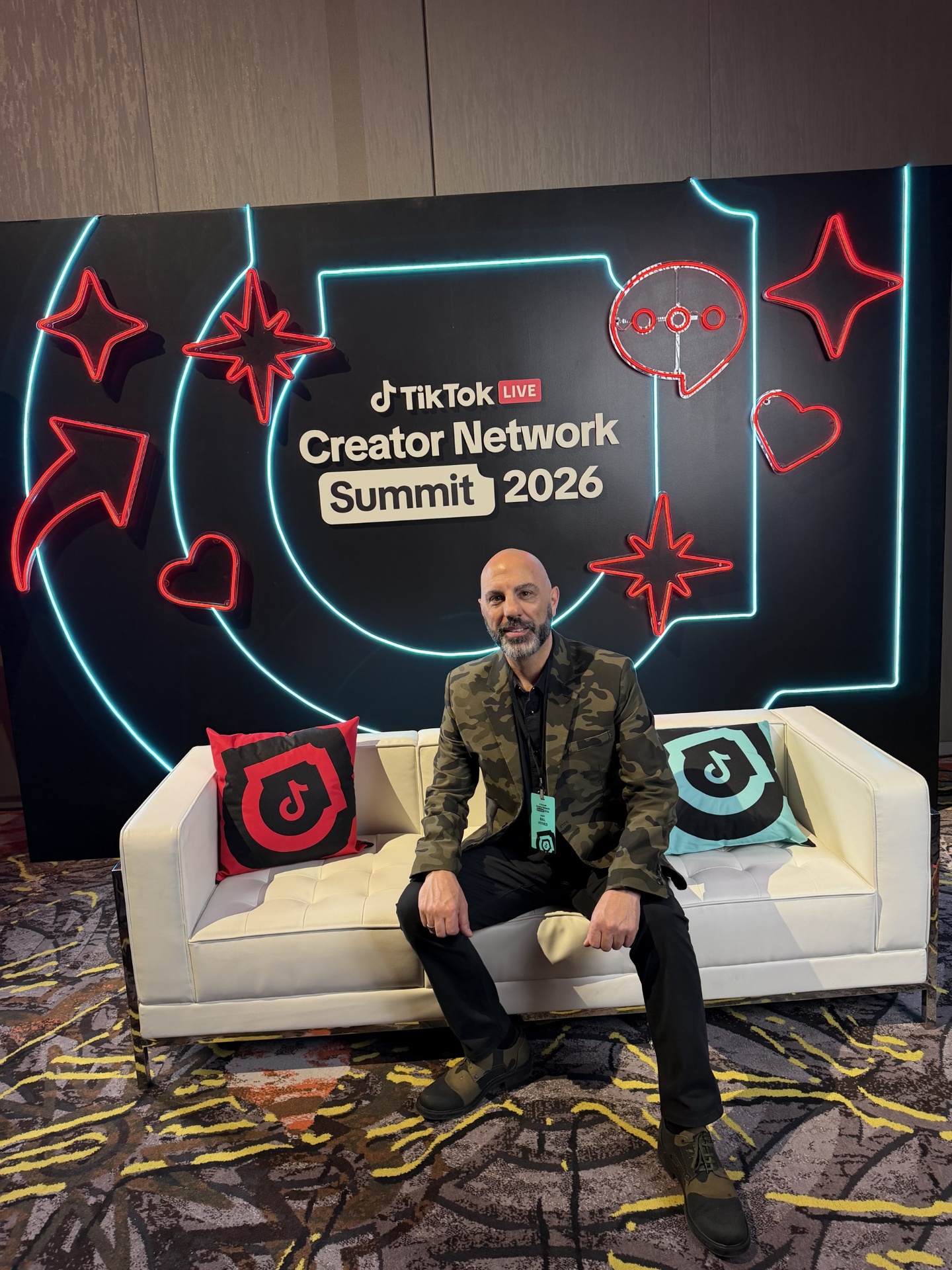 Bill Hynes at the TikTok LIVE Creator Network Summit in Las Vegas